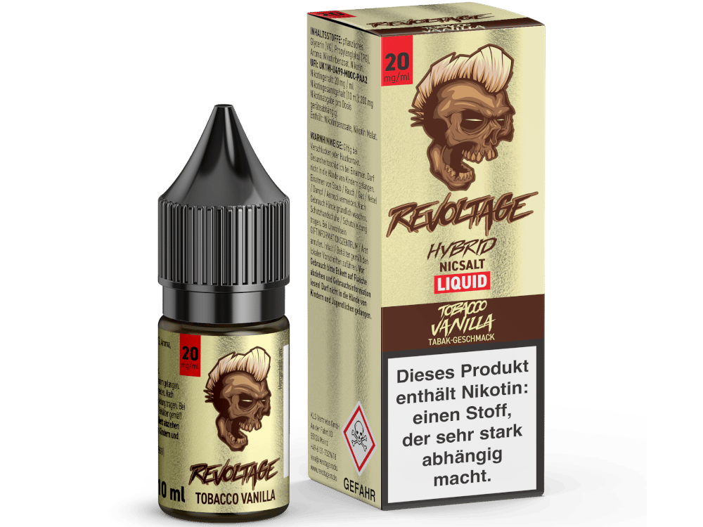 Revoltage - Tobacco Vanilla - Hybrid Nikotinsalz Liquid 20 mg/ml 15er Packung