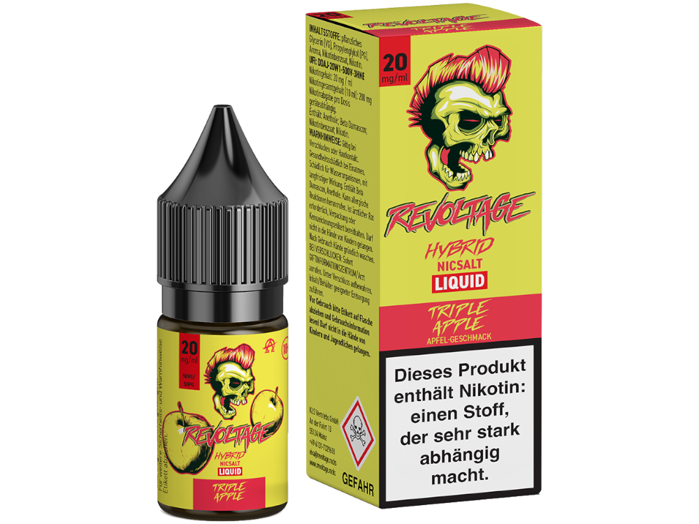 Revoltage - Triple Apple - Hybrid Nikotinsalz Liquid 20 mg/ml 15er Packung