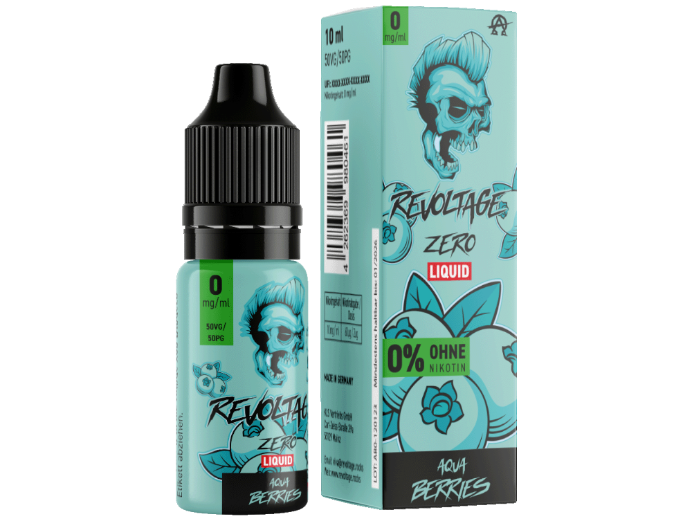 Revoltage - Aqua Berries - Hybrid Nikotinsalz Liquid 0 mg/ml 15er Packung