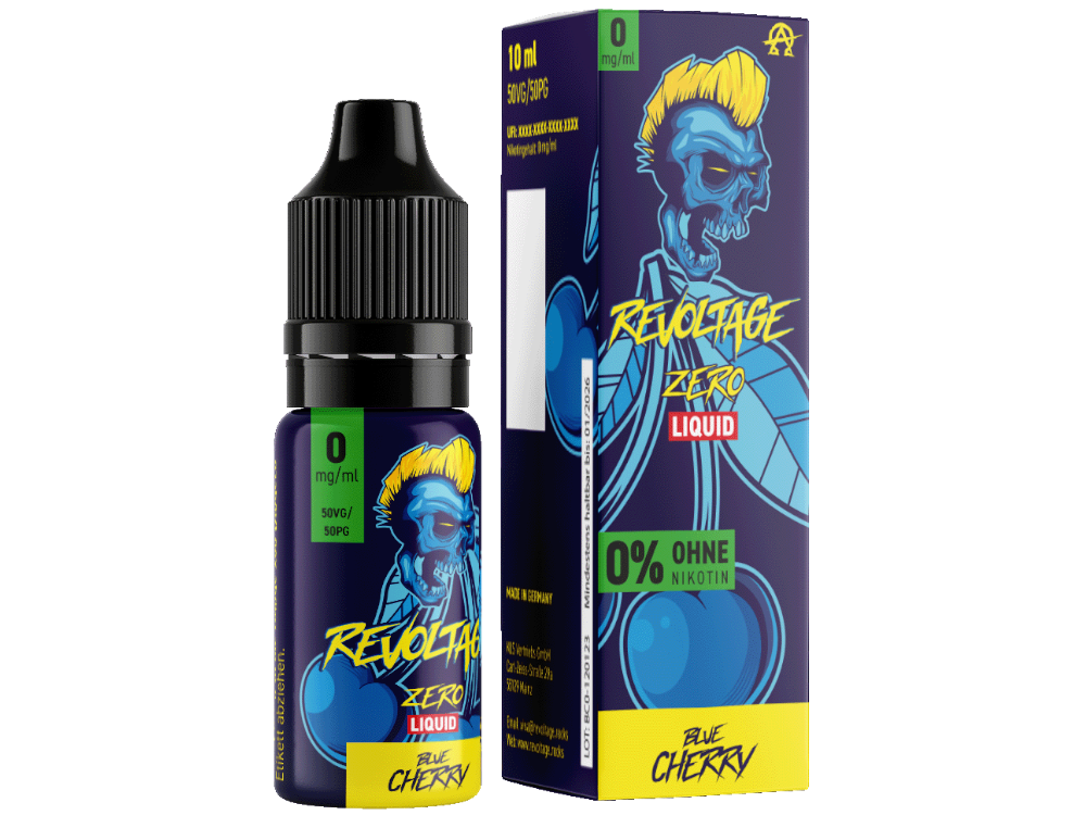 Revoltage - Blue Cherry - Hybrid Nikotinsalz Liquid 0 mg/ml 15er Packung