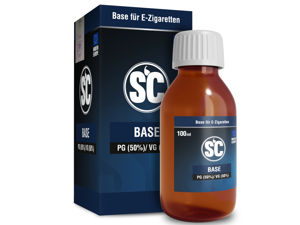 SC - 100 ml Basis 50PG/50VG 0 mg/ml 5er Packung