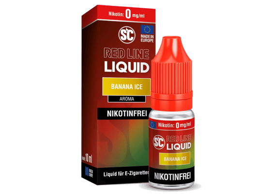 SC - Red Line - Banana Ice - Nikotinsalz Liquid 0 mg/ml 10er Packung