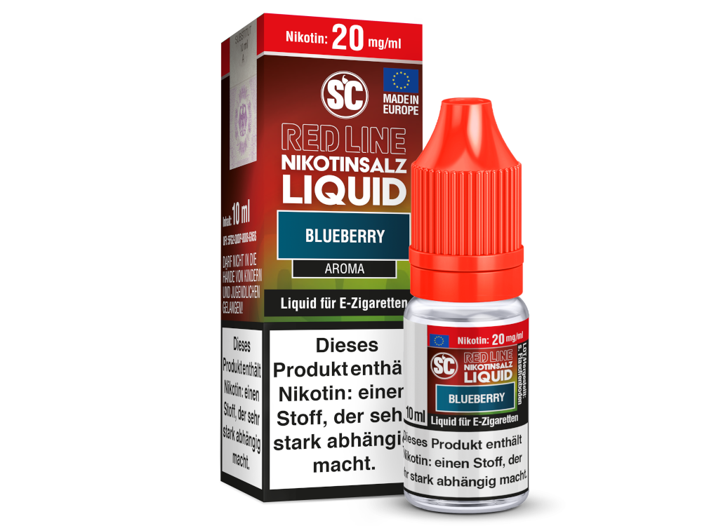 SC - Red Line - Blueberry - Nikotinsalz Liquid 20 mg/ml 500er Packung