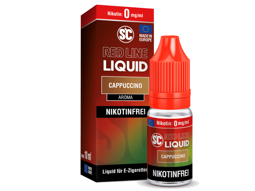 SC - Red Line - Cappuccino - Nikotinsalz Liquid 0 mg/ml 500er Packung
