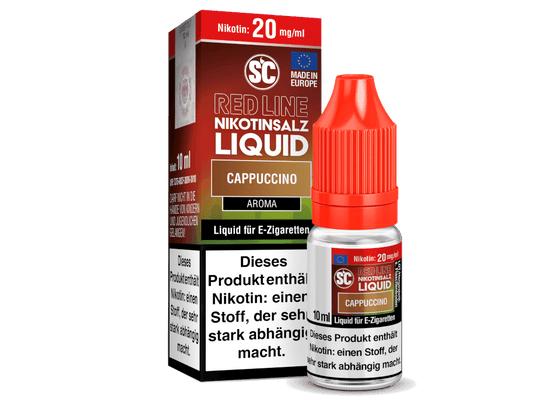 SC - Red Line - Cappuccino - Nikotinsalz Liquid 20 mg/ml 10er Packung