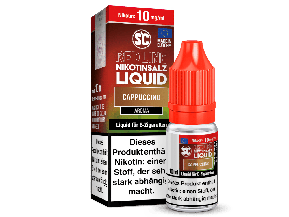 SC - Red Line - Cappuccino - Nikotinsalz Liquid 10 mg/ml 500er Packung