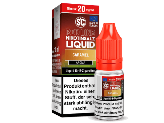 SC - Red Line - Caramel - Nikotinsalz Liquid 20 mg/ml 10er Packung