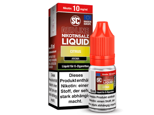 SC - Red Line - Citrus - Nikotinsalz Liquid 10 mg/ml 10er Packung
