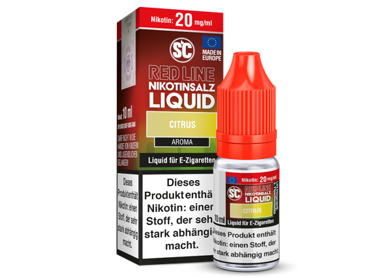 SC - Red Line - Citrus - Nikotinsalz Liquid 20 mg/ml 10er Packung