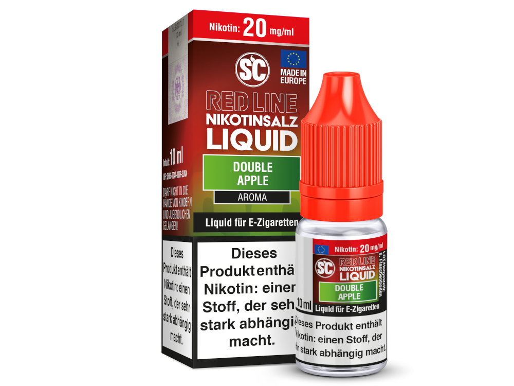 SC - Red Line - Double Apple - Nikotinsalz Liquid 20 mg/ml 10er Packung