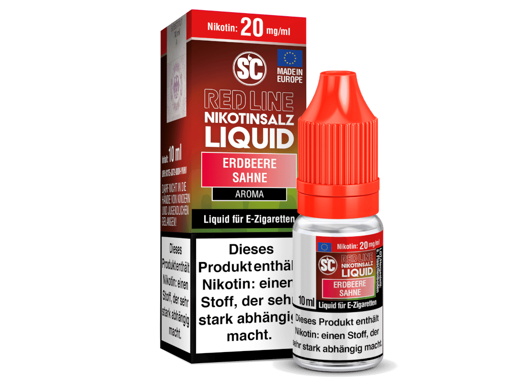 SC - Red Line - Erdbeere Sahne - Nikotinsalz Liquid 20 mg/ml