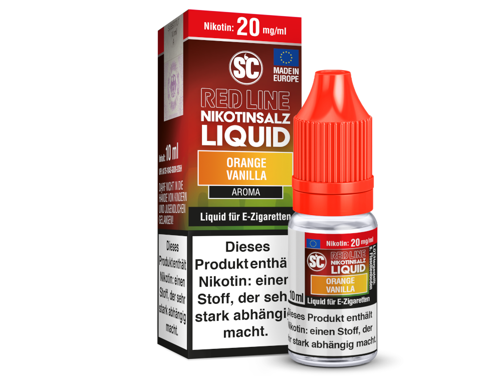 SC - Red Line - Orange Vanilla - Nikotinsalz Liquid 20 mg/ml 500er Packung