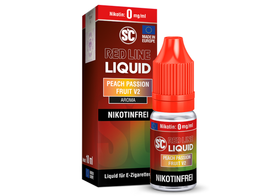 SC - Red Line - Peach Passion Fruit V2 - Nikotinsalz Liquid 0 mg/ml 10er Packung