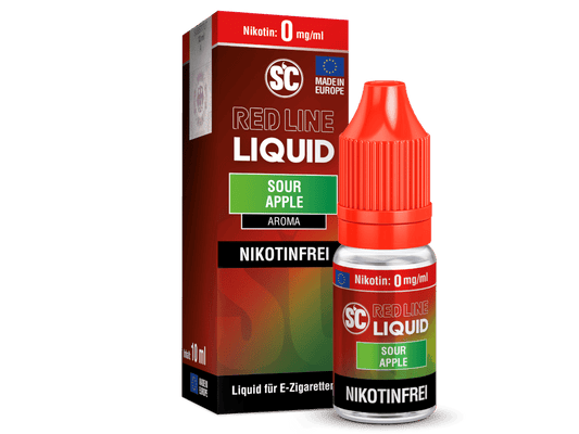 SC - Red Line - Sour Apple - Nikotinsalz Liquid 0 mg/ml 10er Packung