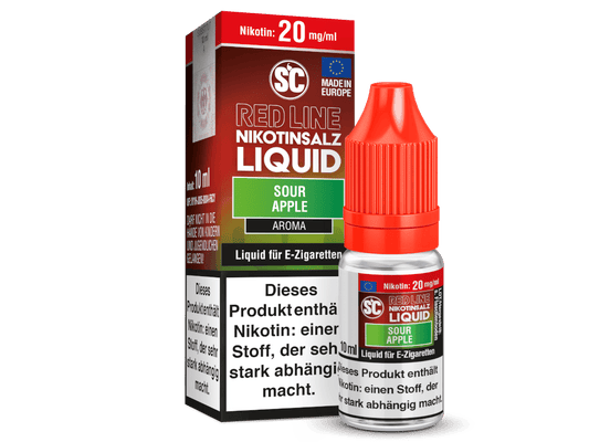 SC - Red Line - Sour Apple - Nikotinsalz Liquid 20 mg/ml