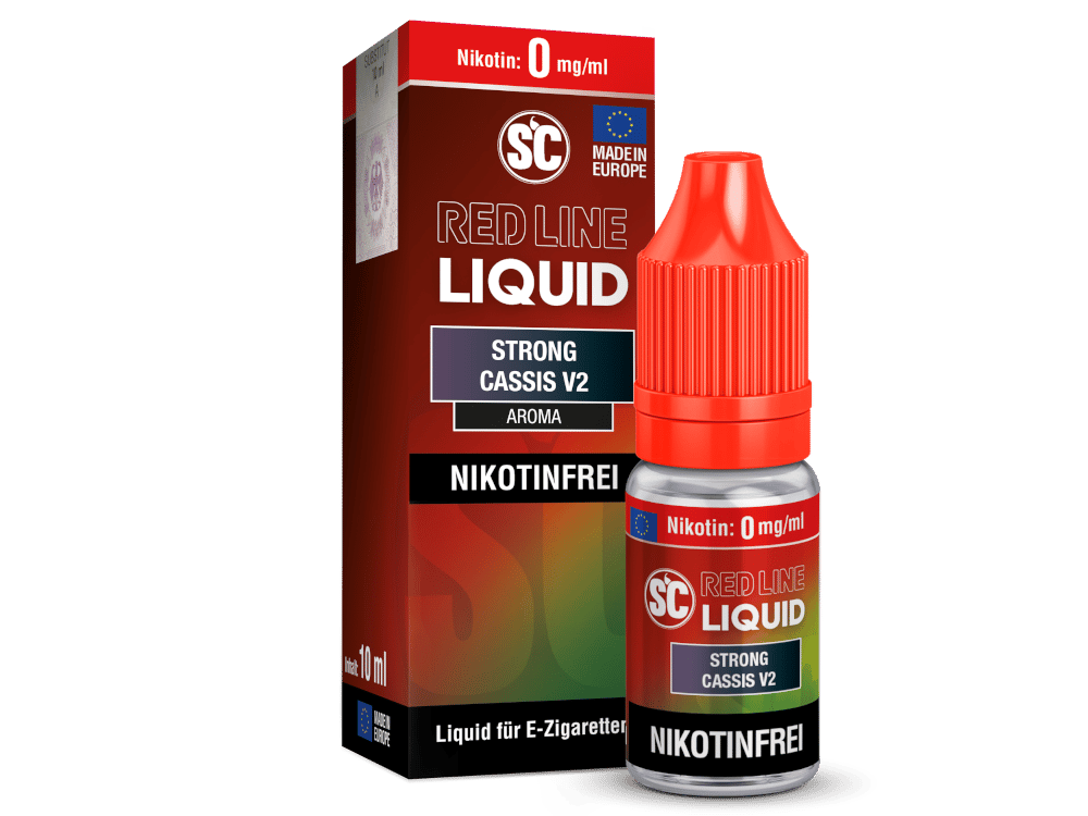 SC - Red Line - Strong Cassis V2 - Nikotinsalz Liquid 0 mg/ml 10er Packung