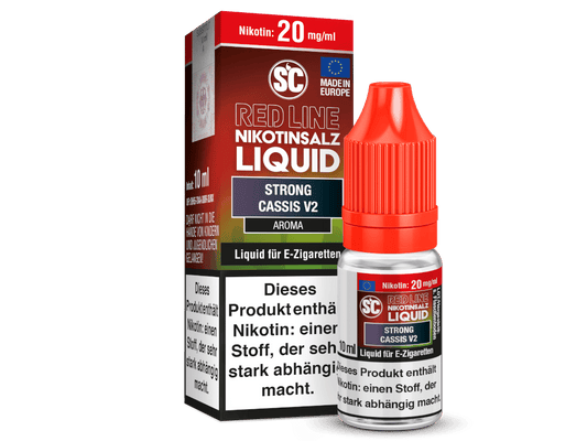 SC - Red Line - Strong Cassis V2 - Nikotinsalz Liquid 20 mg/ml 10er Packung