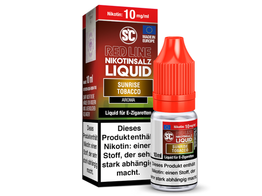 SC - Red Line - Sunrise Tobacco - Nikotinsalz Liquid 10 mg/ml 10er Packung