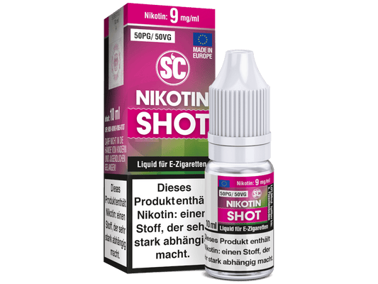 SC - 10 ml Nikotin Shot 50PG/50VG 9 mg/ml 10er Packung