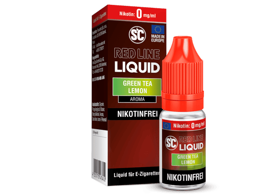 SC - Red Line - Green Tea Lemon - Nikotinsalz Liquid 0 mg/ml 10er Packung