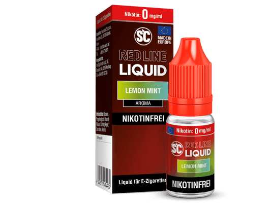 SC - Red Line - Lemon Mint - Nikotinsalz Liquid 0 mg/ml 10er Packung