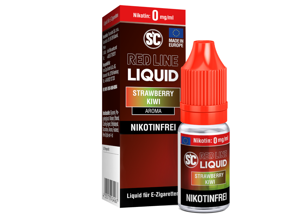 SC - Red Line - Strawberry Kiwi - Nikotinsalz Liquid 0 mg/ml 500er Packung