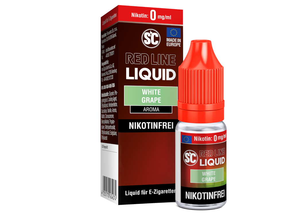 SC - Red Line - White Grape - Nikotinsalz Liquid 0 mg/ml 500er Packung
