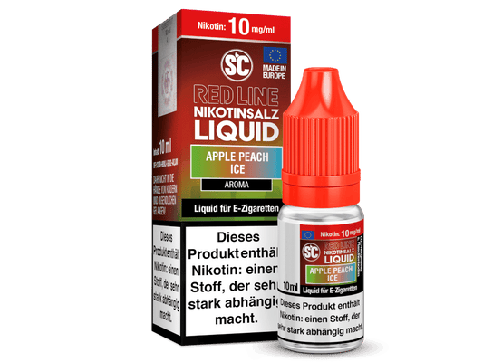 SC - Red Line - Apple Peach Ice - Nikotinsalz Liquid 10 mg/ml 10er Packung