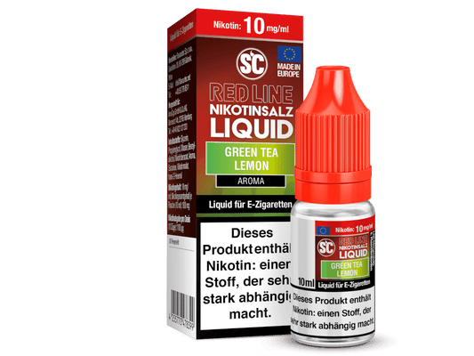 SC - Red Line - Green Tea Lemon - Nikotinsalz Liquid 10 mg/ml 500er Packung