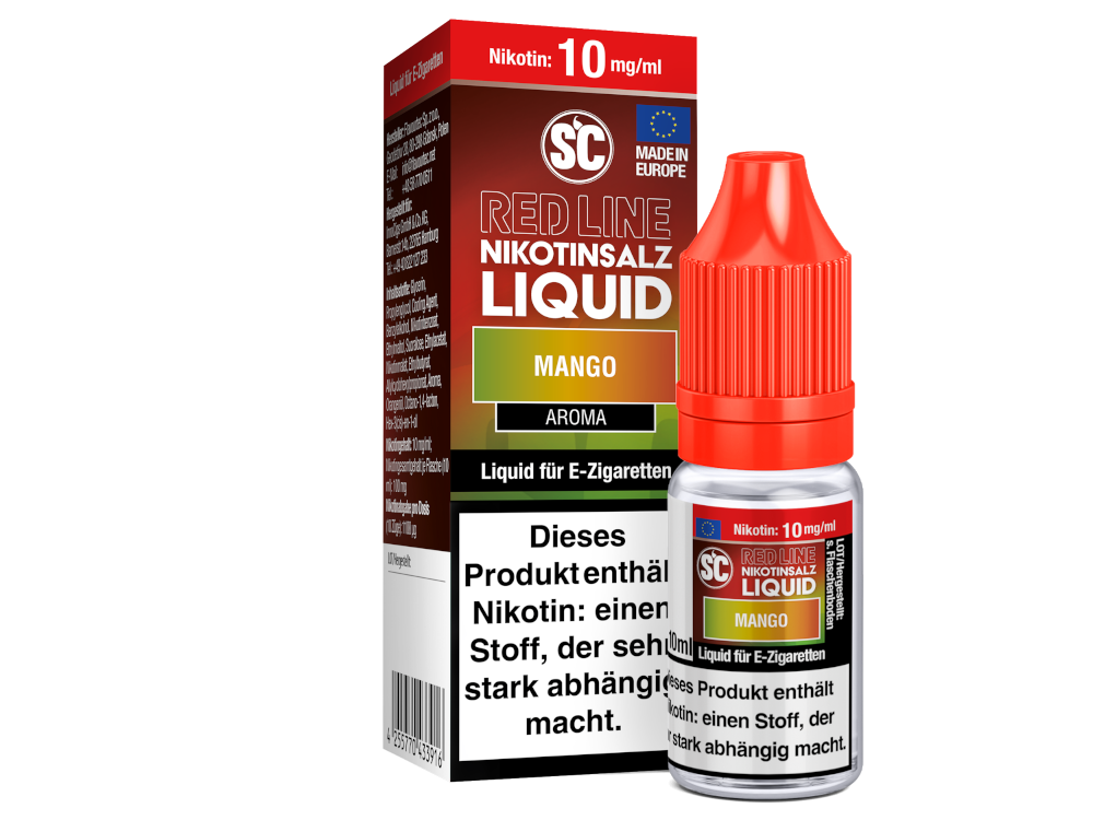 SC - Red Line - Mango - Nikotinsalz Liquid 10 mg/ml 10er Packung