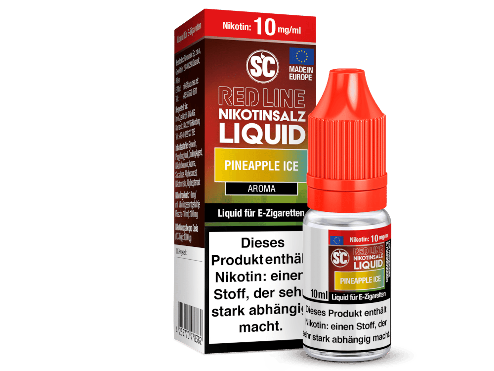 SC - Red Line - Pineapple Ice - Nikotinsalz Liquid 10 mg/ml 10er Packung