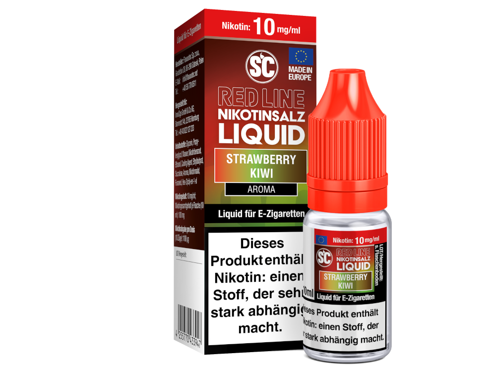 SC - Red Line - Strawberry Kiwi - Nikotinsalz Liquid 10 mg/ml 500er Packung