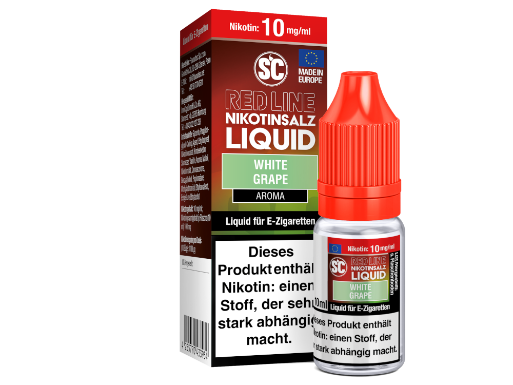 SC - Red Line - White Grape - Nikotinsalz Liquid 10 mg/ml 500er Packung