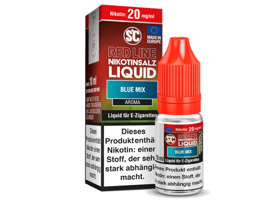 SC - Red Line - Blue Mix - Nikotinsalz Liquid 20 mg/ml 10er Packung