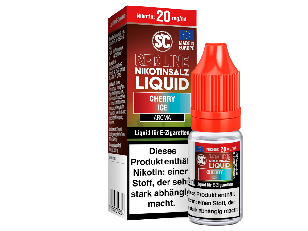 SC - Red Line - Cherry Ice - Nikotinsalz Liquid 20 mg/ml