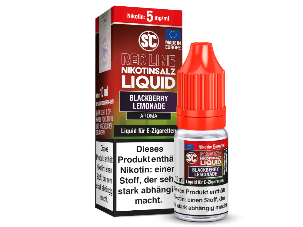 SC - Red Line - Blackberry Lemonade - Nikotinsalz Liquid 5 mg/ml 500er Packung
