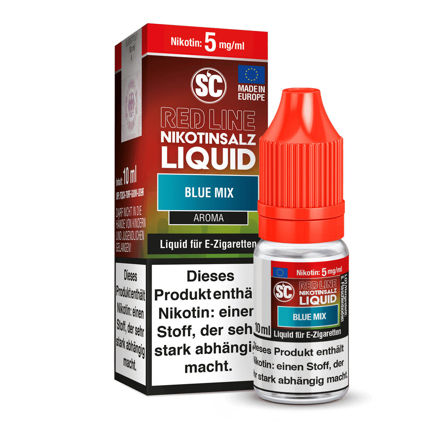 SC - Red Line - Blue Mix - Nikotinsalz Liquid 5 mg/ml 500er Packung