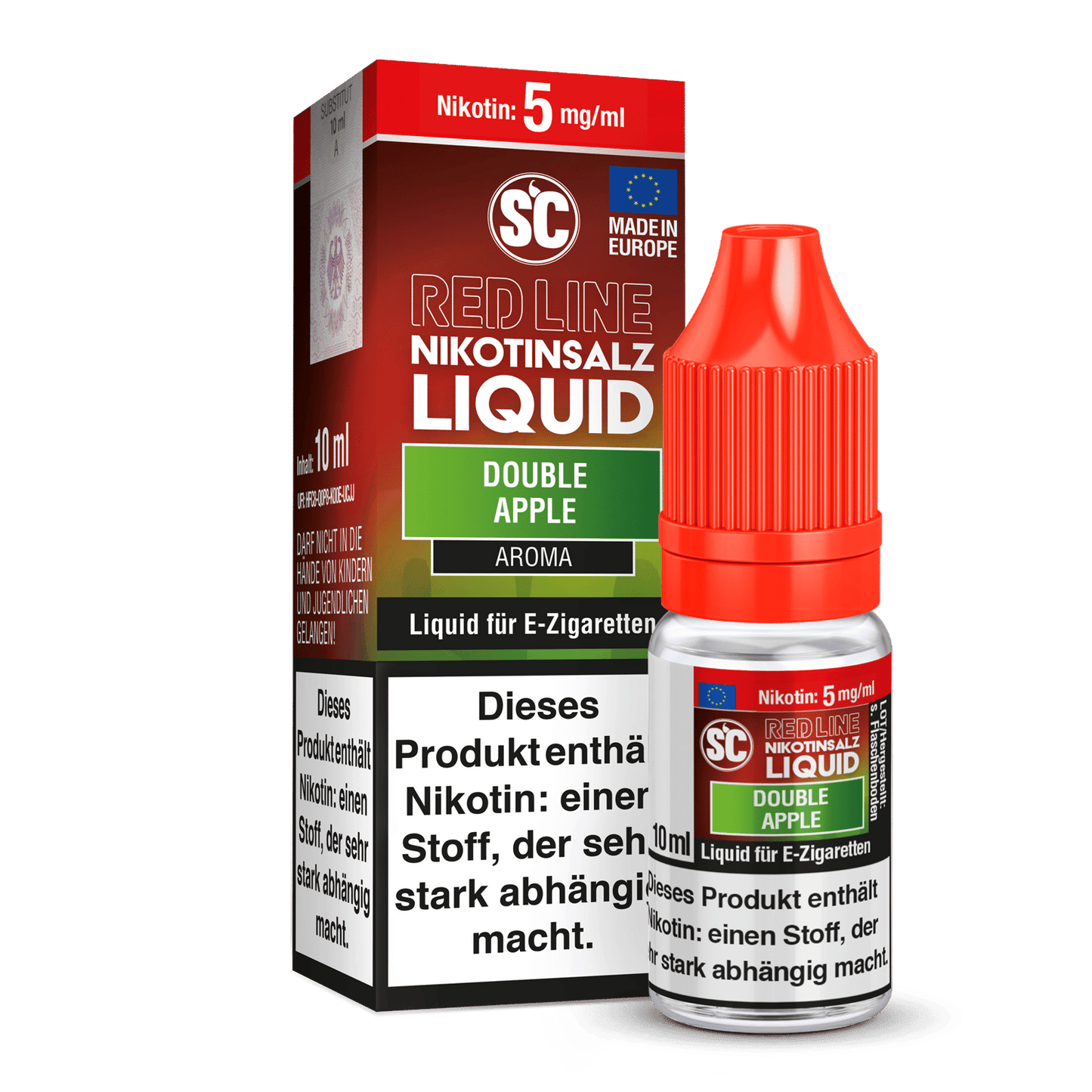 SC - Red Line - Double Apple - Nikotinsalz Liquid 5 mg/ml