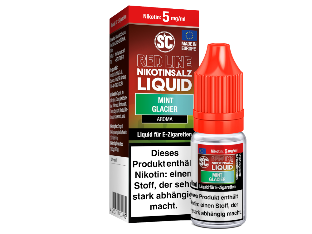SC - Red Line - Mint Glacier - Nikotinsalz Liquid 5 mg/ml 10er Packung