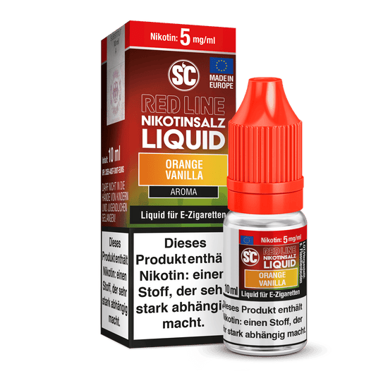 SC - Red Line - Orange Vanilla - Nikotinsalz Liquid 5 mg/ml 10er Packung