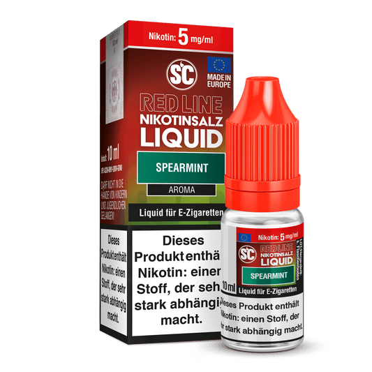 SC - Red Line - Spearmint - Nikotinsalz Liquid 5 mg/ml 500er Packung