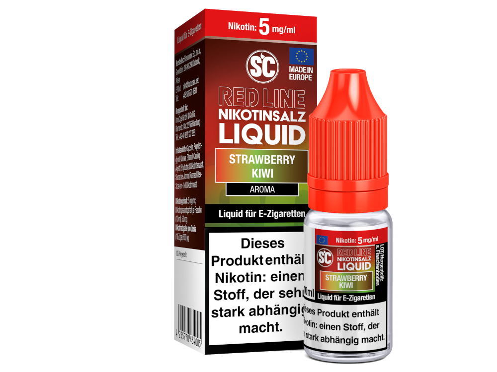 SC - Red Line - Strawberry Kiwi - Nikotinsalz Liquid 5 mg/ml 10er Packung