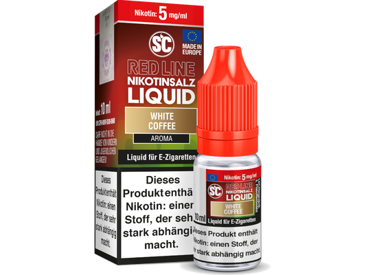 SC - Red Line - White Coffee - Nikotinsalz Liquid 5 mg/ml 500er Packung