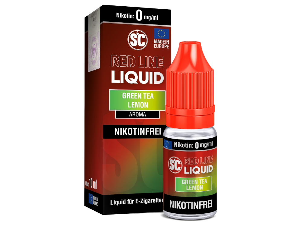 SC - Red Line Nikotin - Green Tea Lemon 0 mg/ml 10er Packung