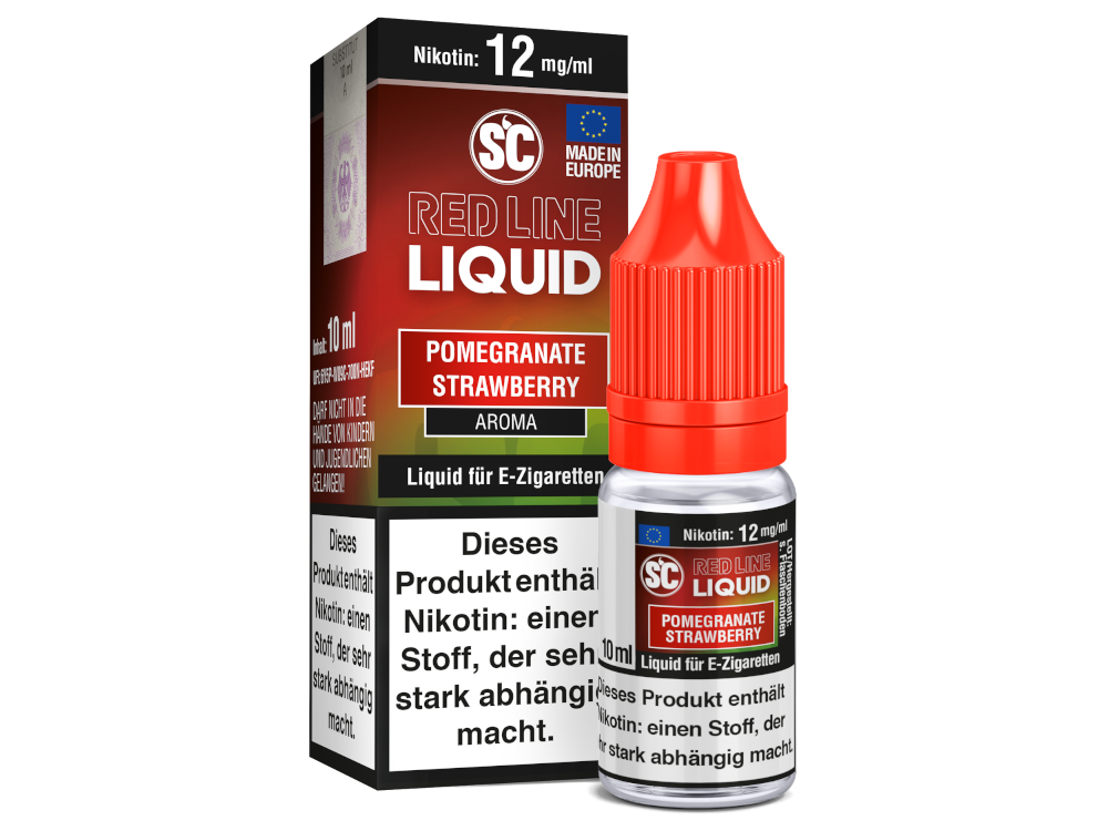 SC - Red Line Nikotin - Pomegranate Strawberry 12 mg/ml