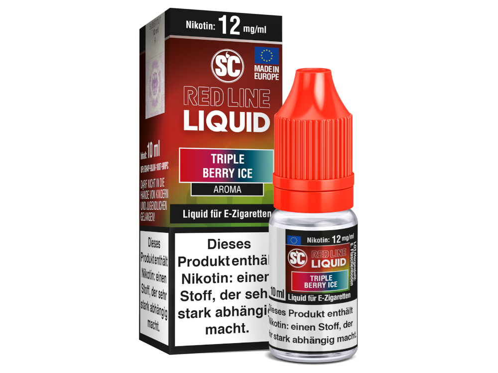 SC - Red Line Nikotin - Triple Berry Ice 12 mg/ml 500er Packung