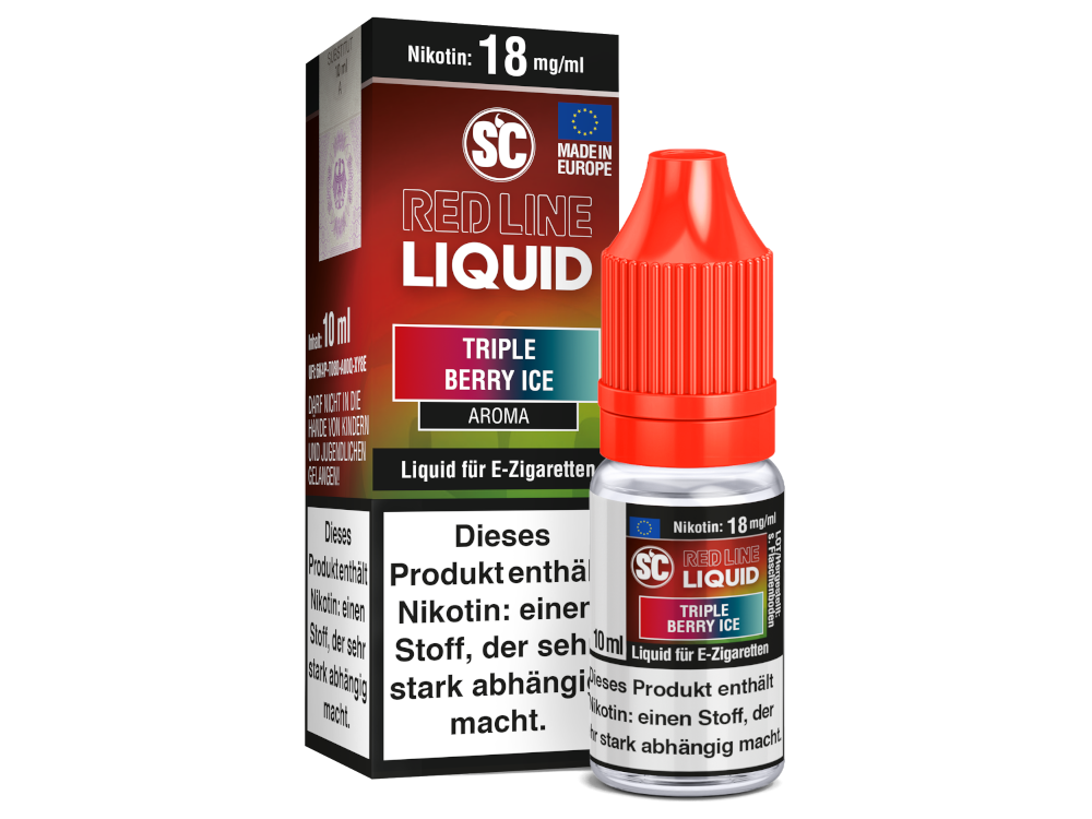 SC - Red Line Nikotin - Triple Berry Ice 18 mg/ml