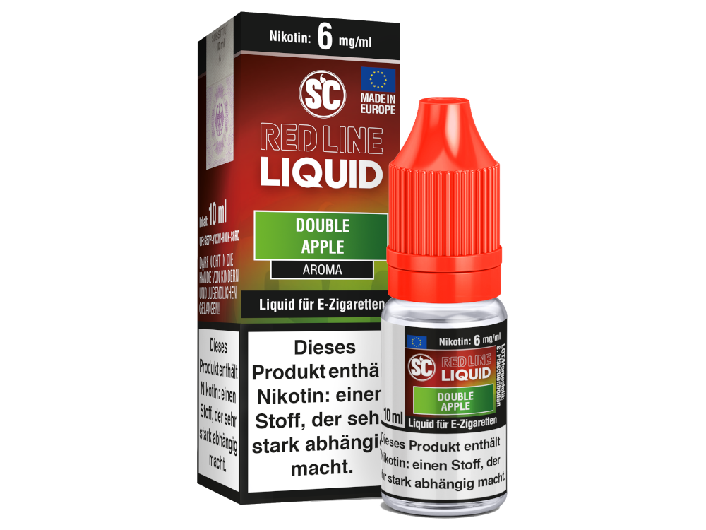 SC - Red Line Nikotin - Double Apple 6 mg/ml 10er Packung