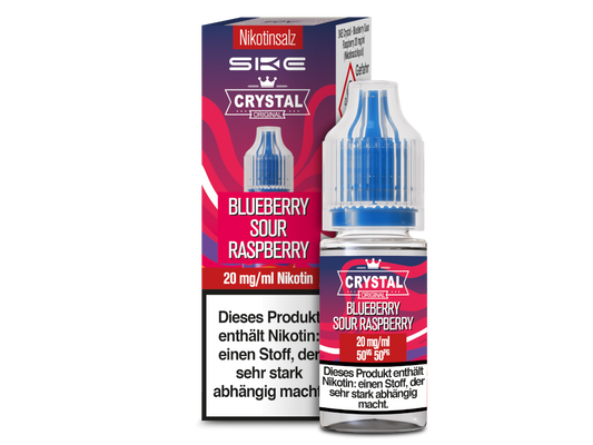 SKE - Crystal - Blueberry Sour Raspberry - Nikotinsalz Liquid 20 mg/ml 10er Packung