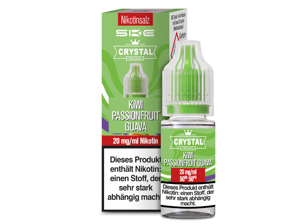 SKE - Crystal - Kiwi Passionfruit Guava - Nikotinsalz Liquid 20 mg/ml 300er Packung